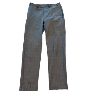 Ralph Lauren Pants‎ Mens 36x34 Gray Plaid Flat Front
